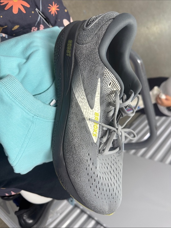 Brooks Other - Brooks Men’s Gray Athletic Running Shoes with Yellow Accent